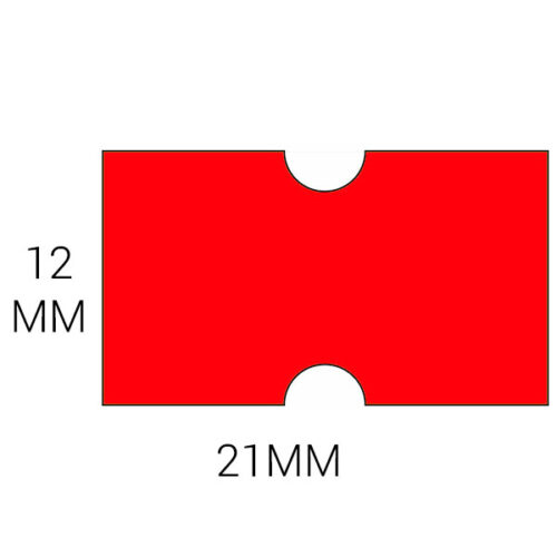 Prijs etiketten 21x12 Fluor permanent p/50 rol in doos - Afbeelding 2