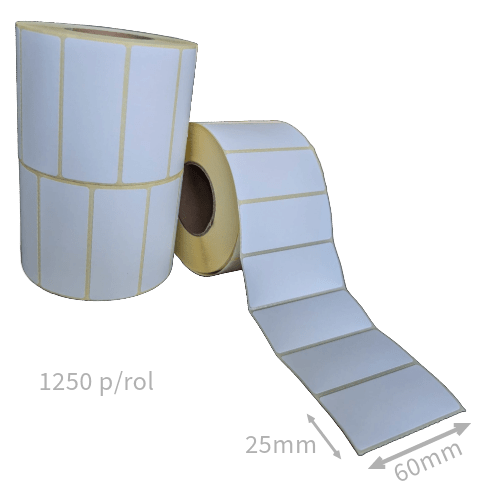 Thermo Etiketten 60x25 permanent - Afbeelding 2