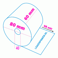 Thermische Kassarollen 60x80x40 MM - Afbeelding 2