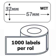 Dymo 11354 - 57mm x 32mm removable Labels per rol - Afbeelding 3