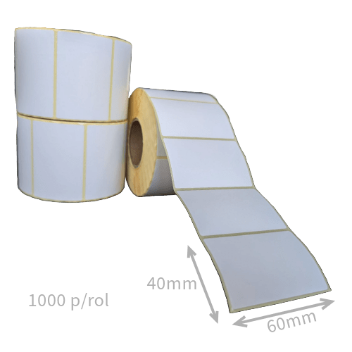 Thermo etiketten 60x40 kern 40 1000 etiketten per rol - Afbeelding 2