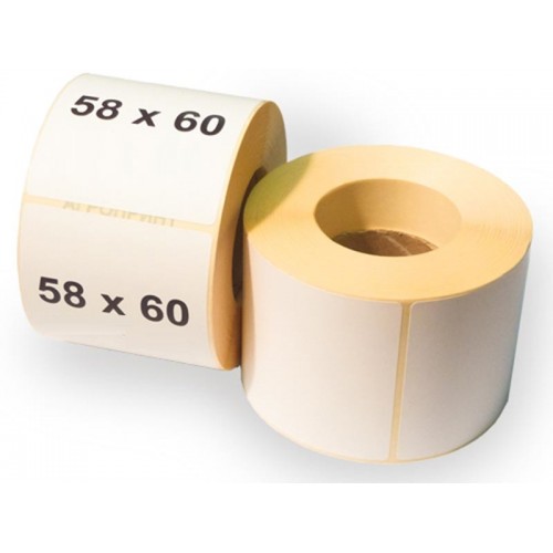 Thermo Etiketten 58x60mm kern 40mm p/20 rol - Afbeelding 3