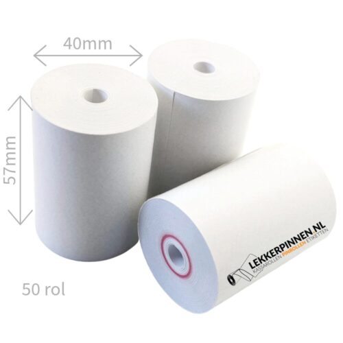 Thermische pinrollen 57×40, 50 rollen per doos - Afbeelding 2