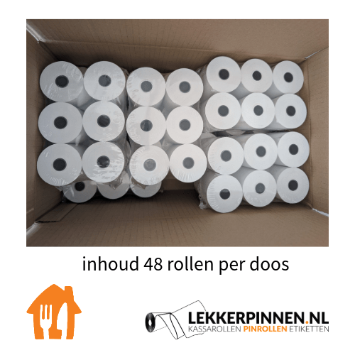 Delivery 80x50x12, Thermische rollen, 44grs - Afbeelding 4