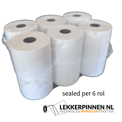 Thuisbezorgd 80x50x12, Thermische rollen 44grs per doos / 40 rol - Afbeelding 2