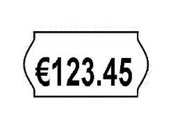 Prijs etiketten 12x21 perm. p/rol - Afbeelding 2